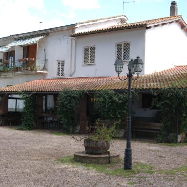 Il giardino del Ristorante La Vergara di Roma